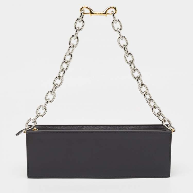 Pre Owned Jacquemus Black Leather Le Sac Ciuciu Shoulder Bag