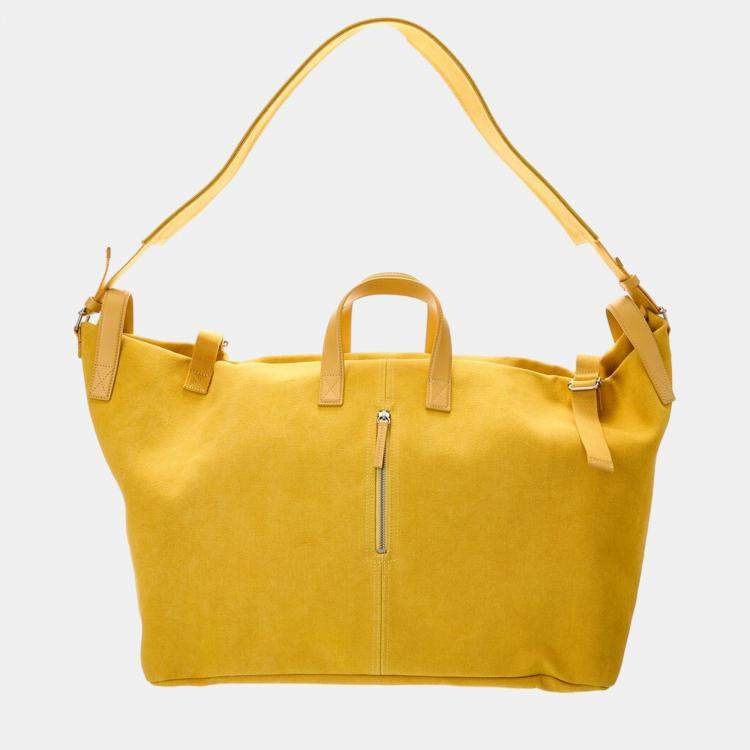 Pre Owned Jacquemus Yellow Canvas Tote