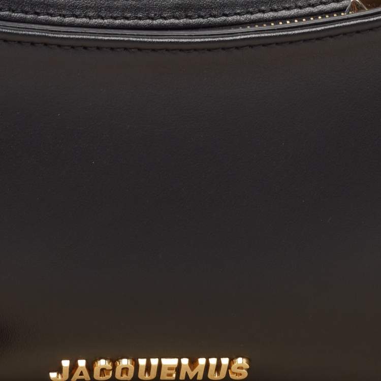 Pre Owned Jacquemus Black Leather Le Bisou Perle Bag