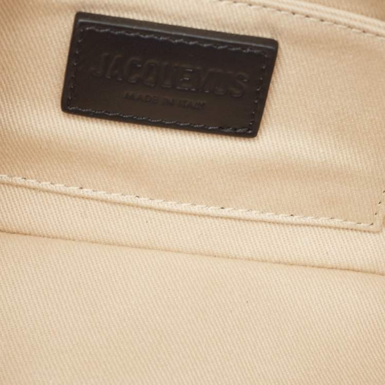 Pre Owned Jacquemus Black Leather Le Bisou Perle Bag