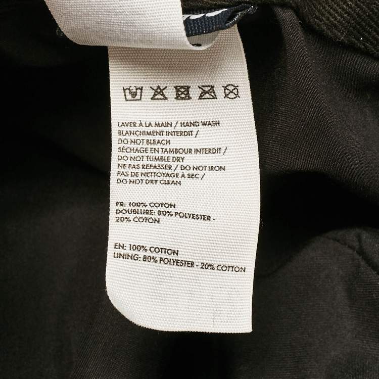 Pre Owned Jacquemus Black Cotton Drawstring Bucket Hat Size 56