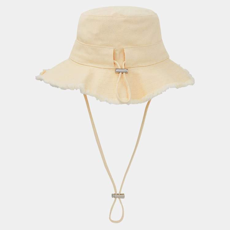 Pre Owned Jacquemus Beige Cotton Le bob Artichaut Hat One Size 