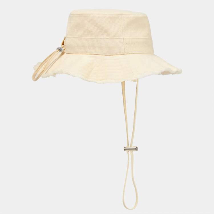 Pre Owned Jacquemus Beige Cotton Le bob Artichaut Hat One Size 