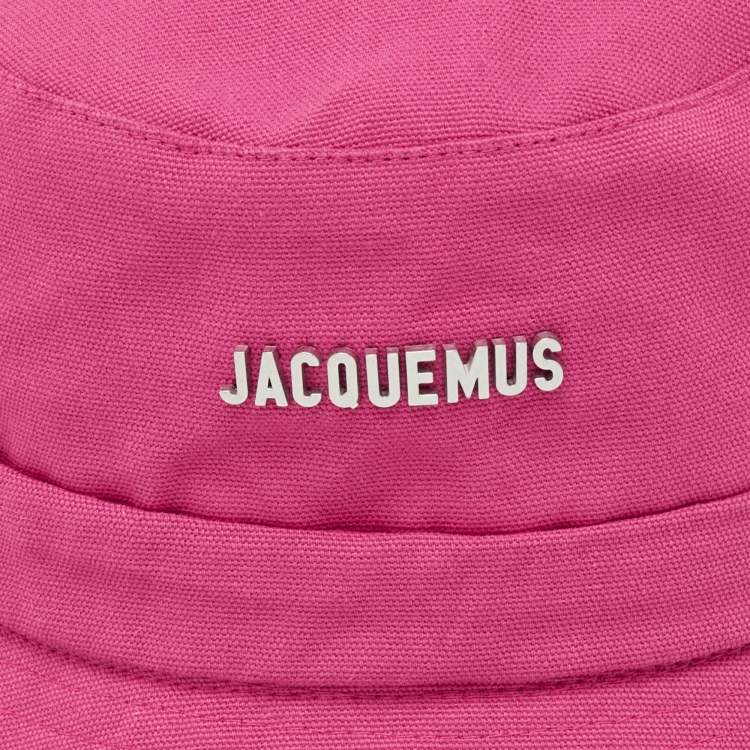Pre Owned Jacquemus Fuchsia Le bob Gadjo Canvas Bucket Hat 