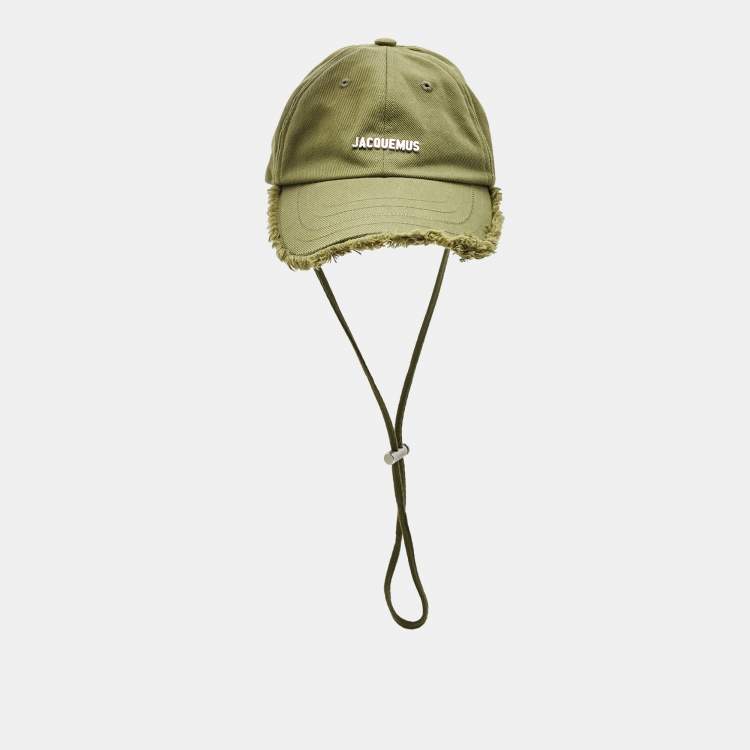 Pre Owned Jacquemus Green Cotton The Artichaut Cap Size 60