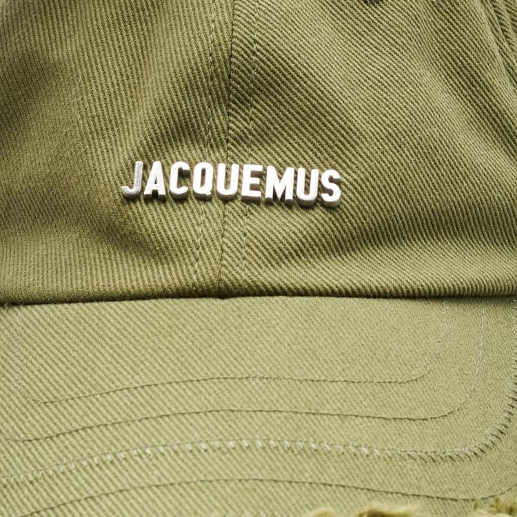 Pre Owned Jacquemus Green Cotton The Artichaut Cap Size 60