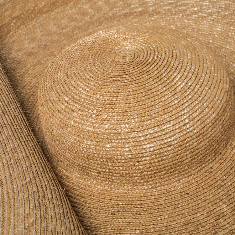 Pre Owned Jacquemus Beige Straw Le Grand Chapeau Bomba Hat