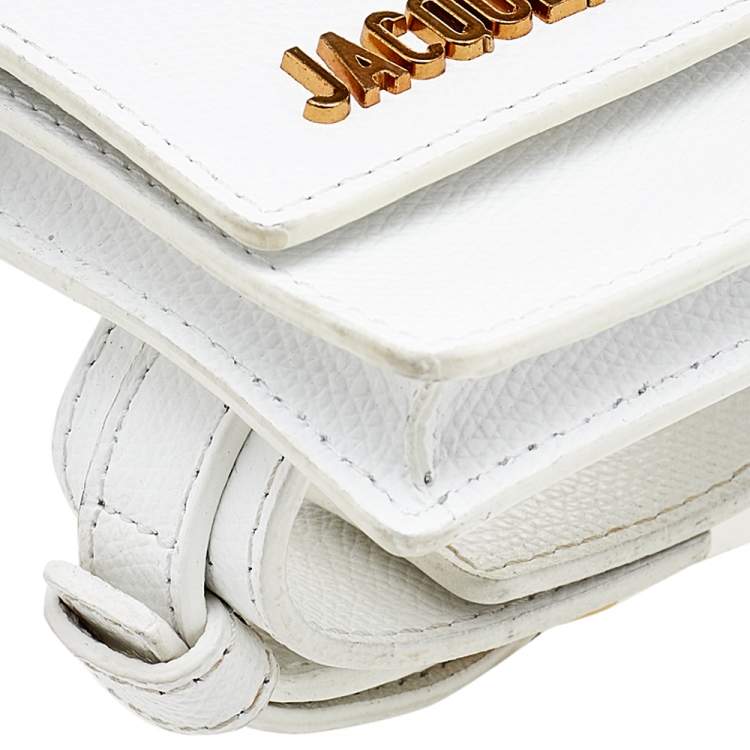 Pre Owned Jacquemus White Leather Le Sac Bracelet
