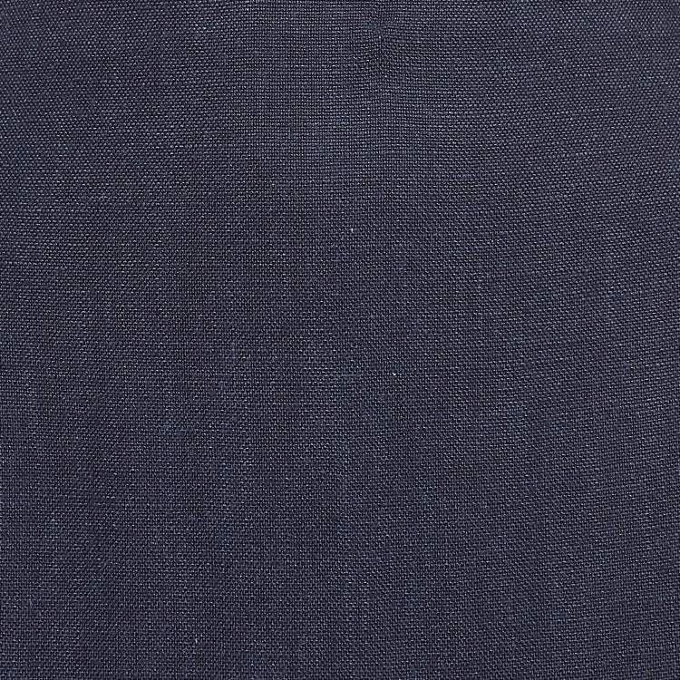 Pre Owned Jacquemus Navy Blue Linen Blend L'annee 97 Pencil Skirt M
