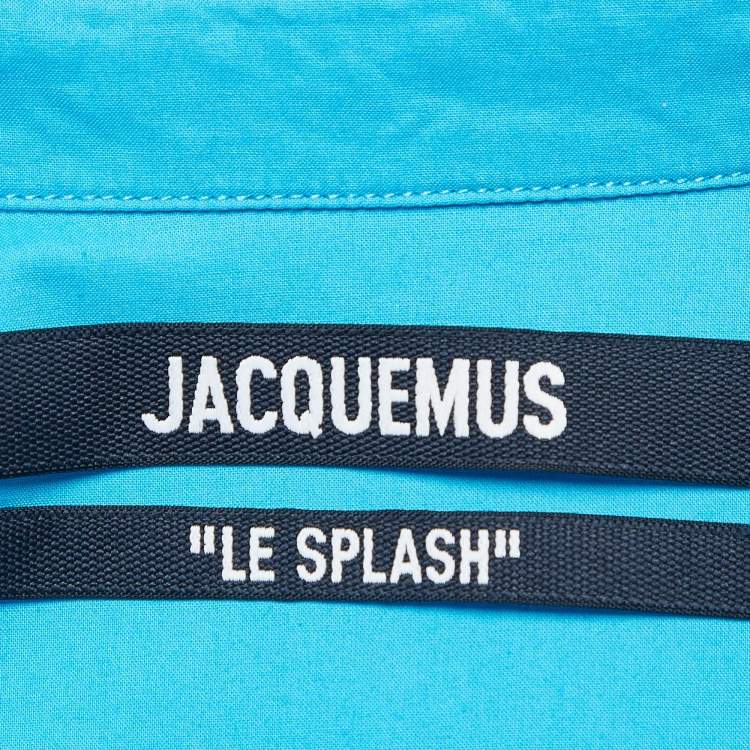 Pre Owned Jacquemus Blue Cotton La Chemise Capri Crop Shirt M