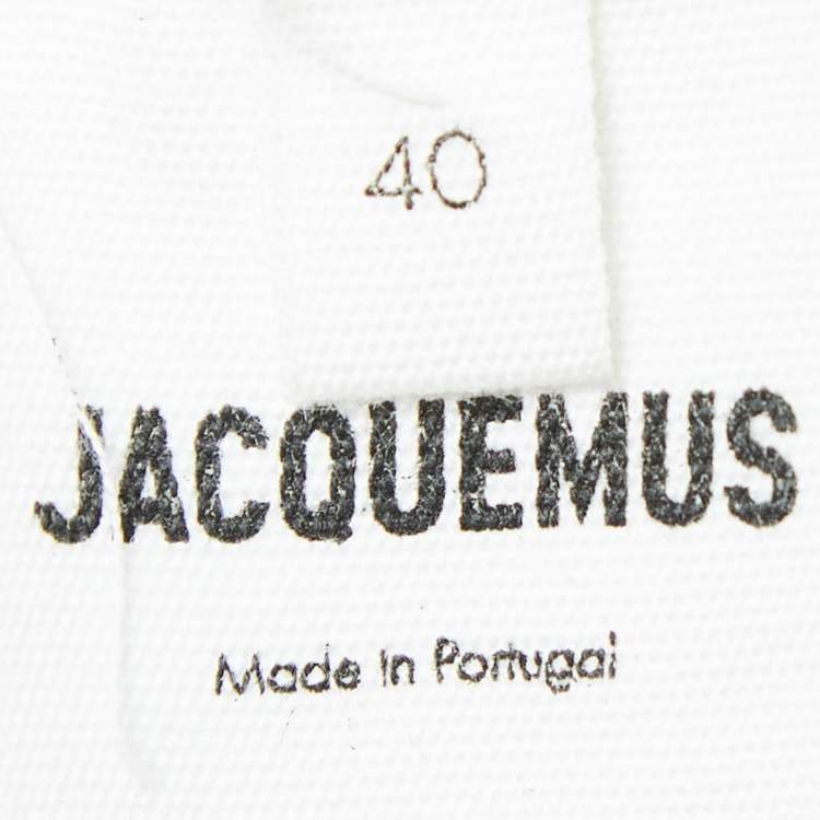 Pre Owned Jacquemus Black Rib Knit Sierra Biker Shorts L