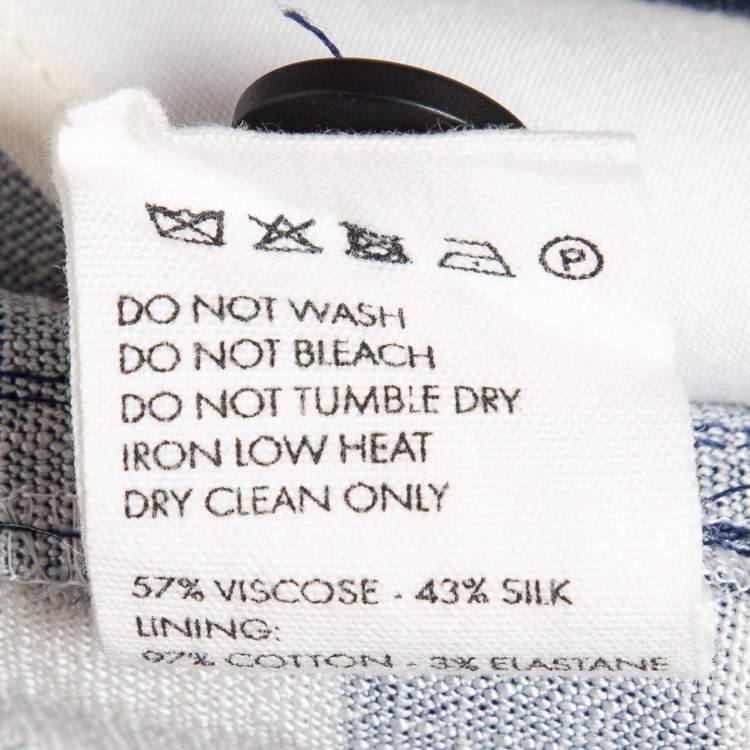 Pre Owned Jacquemus Blue Gingham Silk Blend Le Limao Shorts S