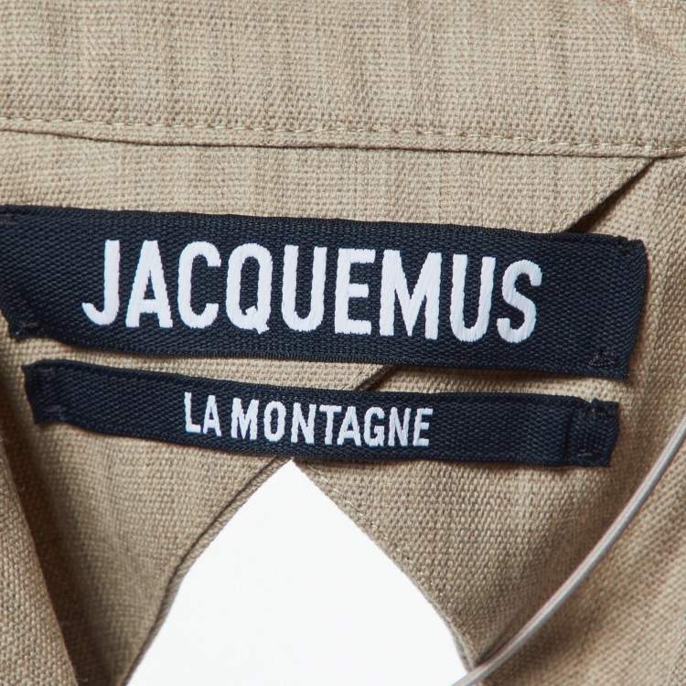 Pre Owned Jacquemus Beige Wool La Montagne Backless Blazer XL