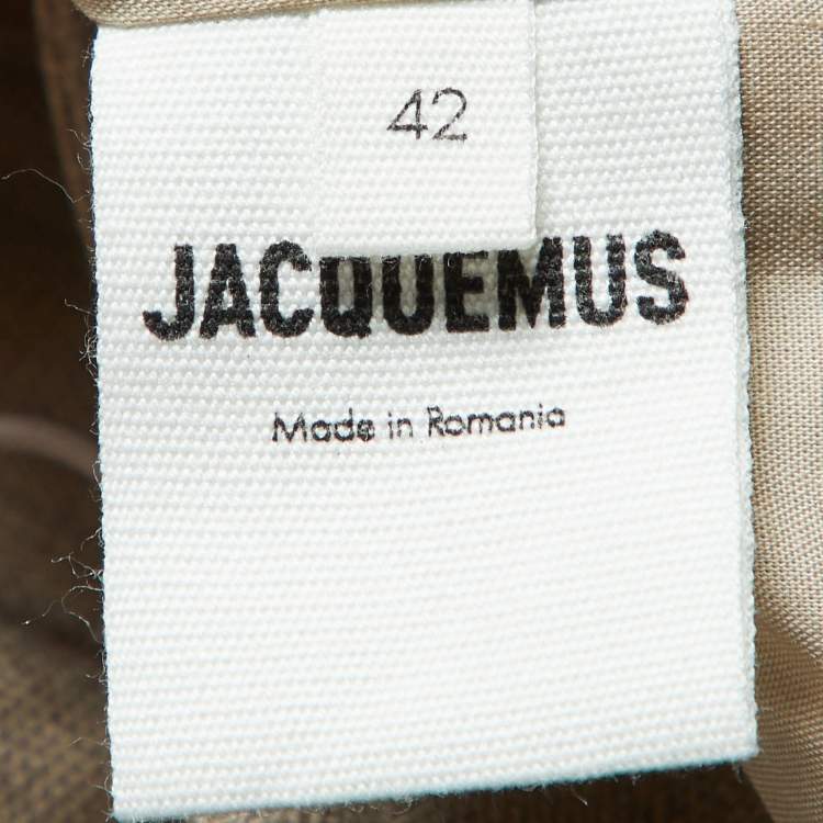 Pre Owned Jacquemus Beige Wool La Montagne Backless Blazer XL