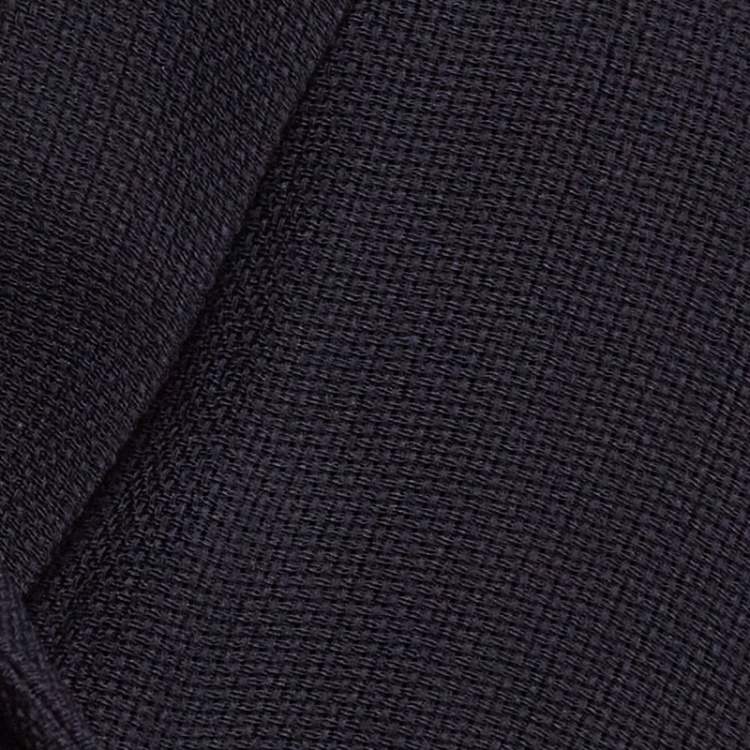 Pre Owned Jacquemus Navy Blue Canvas La Riviera Wrap Mini Dress S