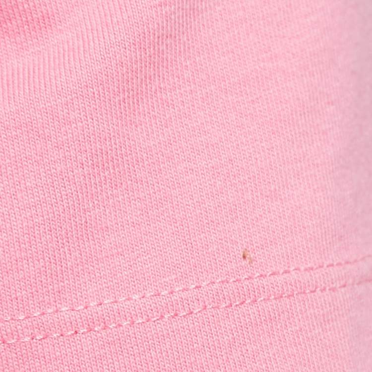 Pre Owned Jacquemus Pink Cotton Knit Underwired Lace-Up Baci Crop Top XS