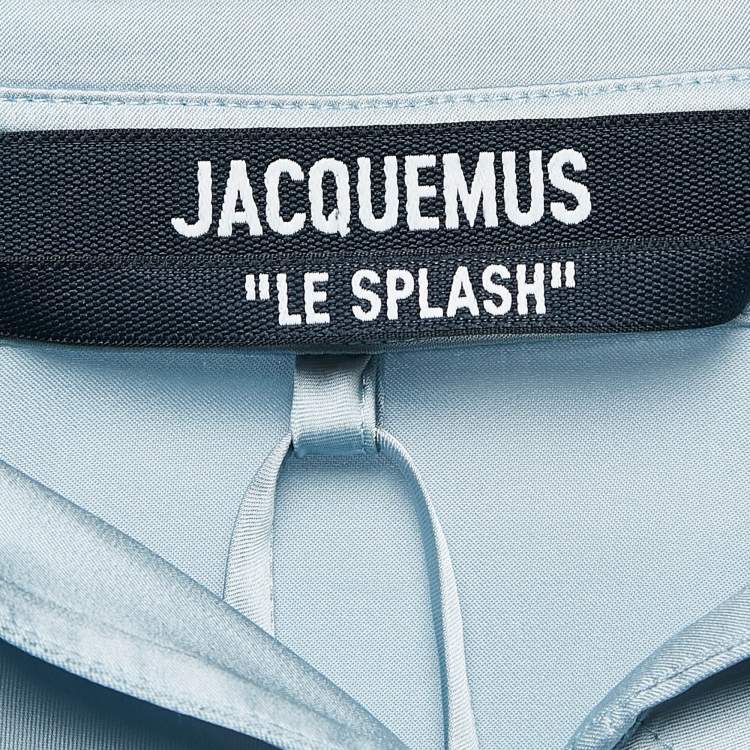 Pre Owned Jacquemus Grey Satin Open-Back La Chemise Mentalo Shirt S