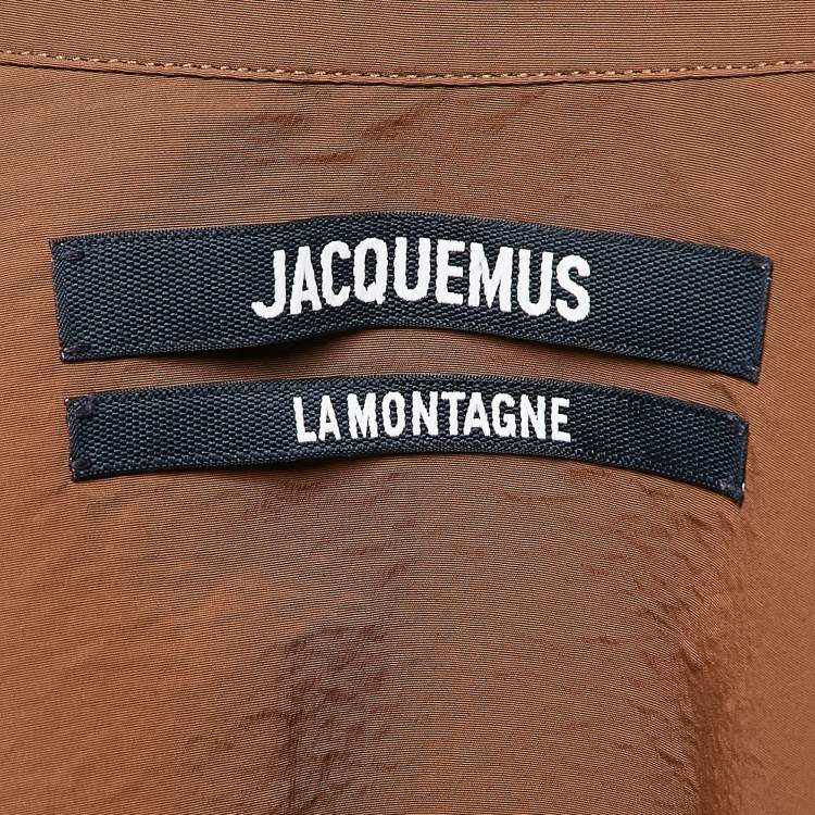 Pre Owned Jacquemus Brown Nylon Cut-Out Arles Mini Dress XS
