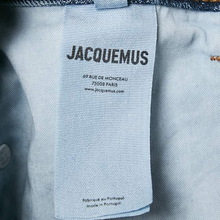Pre Owned Jacquemus Blue Denim Le De Nimes Court Artichaut Jeans XL