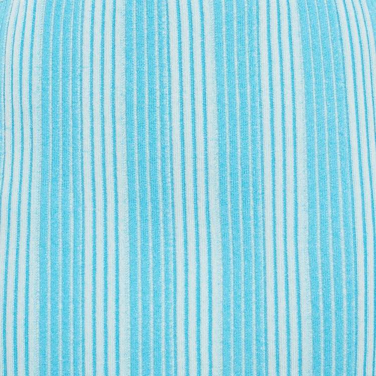 Pre Owned Jacquemus Blue Striped Rib Knit La Jupe Gelato Skirt XS