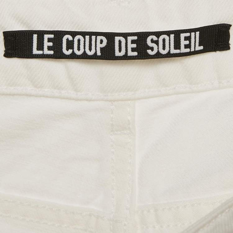 Pre Owned Jacquemus White Denim Le Coup de Soleil Wide Leg Jeans M/Waist 32"