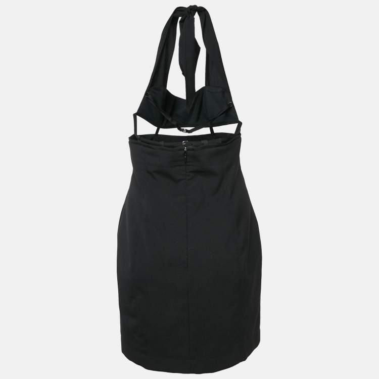 Pre Owned Jacquemus Black Wool La robe Limao Mini Dress M
