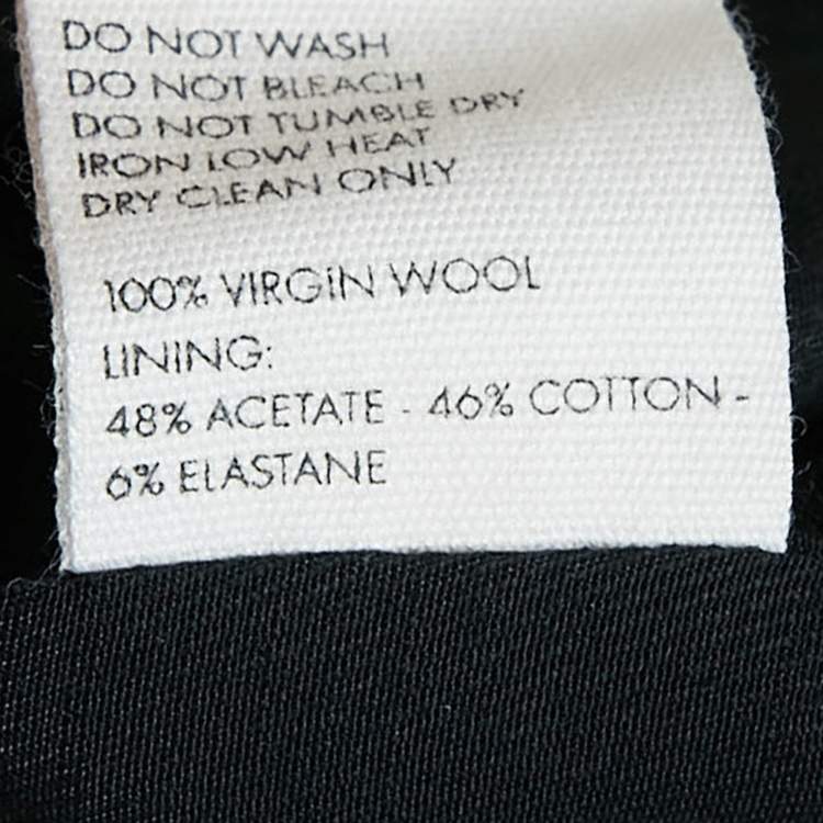Pre Owned Jacquemus Black Wool La robe Limao Mini Dress M