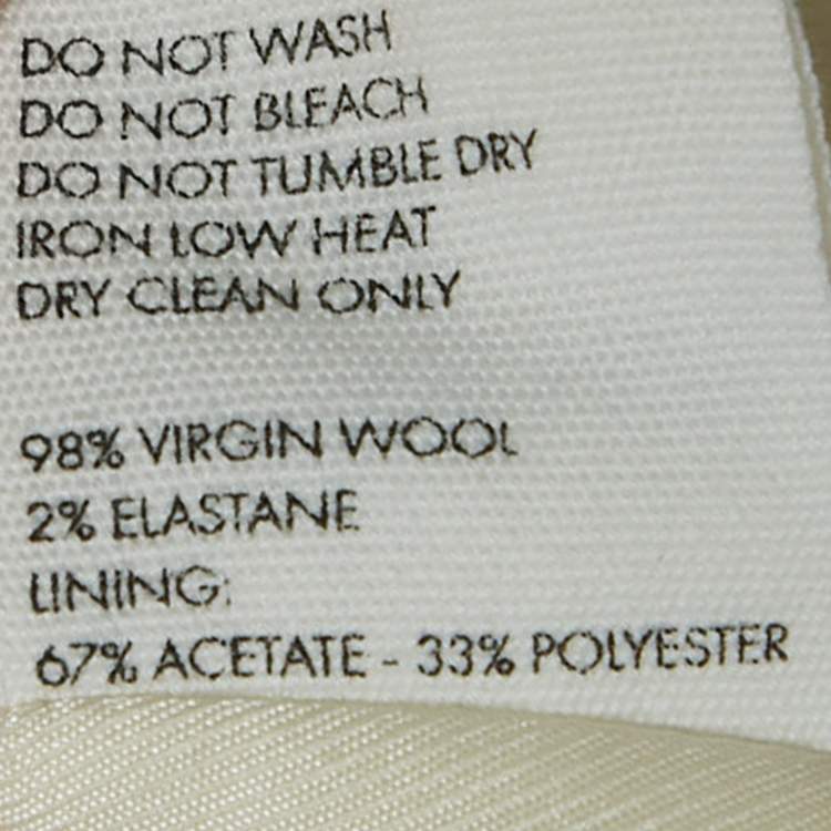 Pre Owned Jacquemus Off-White Wool Knot Detail Baccala Le Papier Blazer L