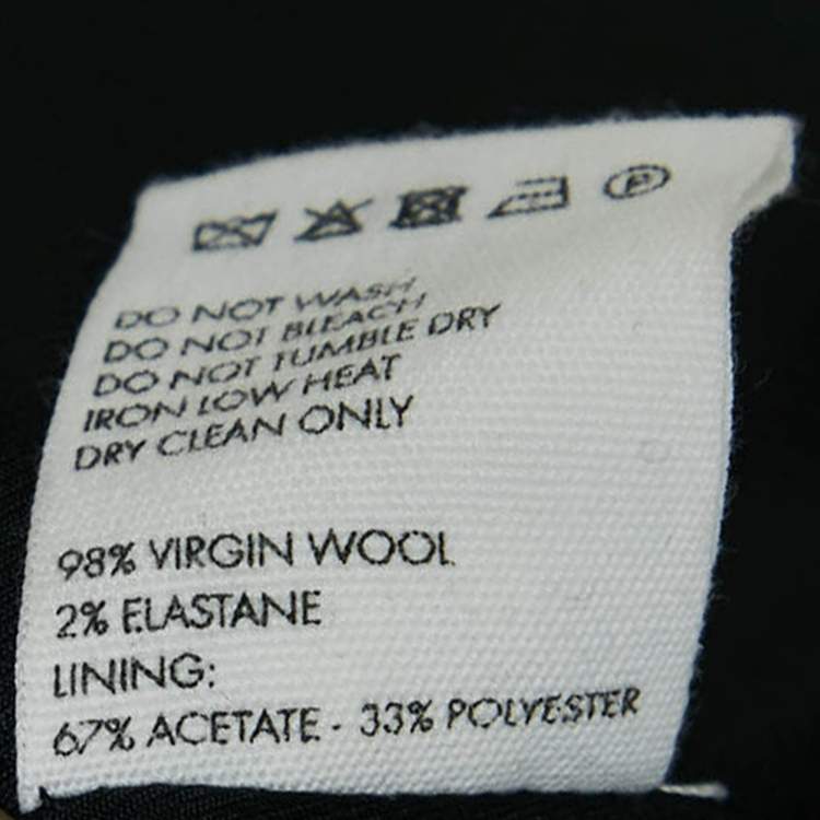 Pre Owned Jacquemus Black Wool Knot Detail Baccala Le Papier Blazer L