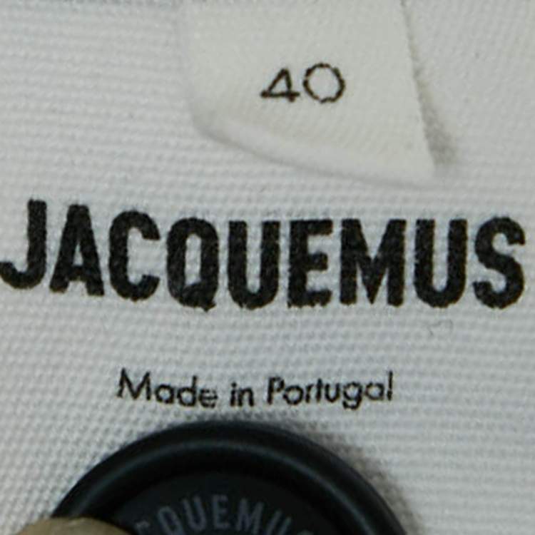 Pre Owned Jacquemus Black Wool Knot Detail Baccala Le Papier Blazer L