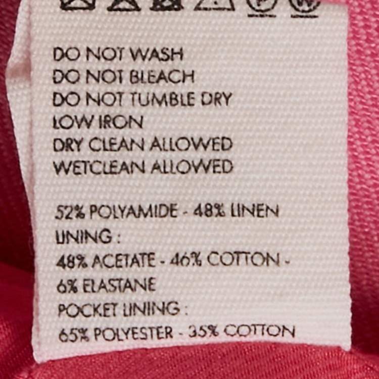 Pre Owned Jacquemus Pink Linen Blend La Veste D'Homme Blazer XS