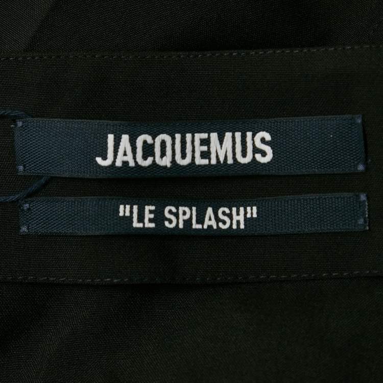 Pre Owned Jacquemus Black Virgin Wool La Jupe Vela Midi Skirt XXL