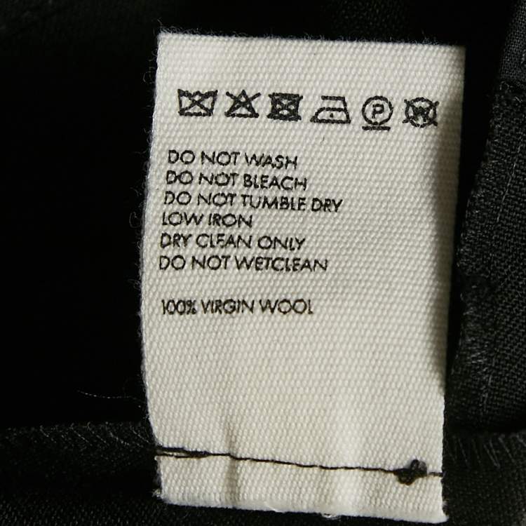 Pre Owned Jacquemus Black Virgin Wool La Jupe Vela Midi Skirt XXL