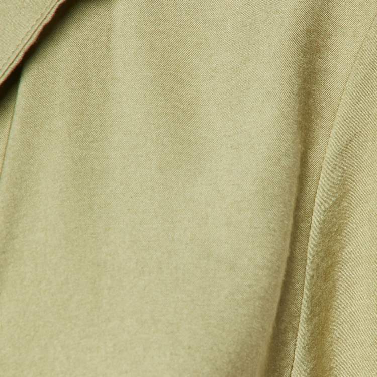 Pre Owned Jacquemus Green Crepe Le Bahia Tie Front Blouse XXS 