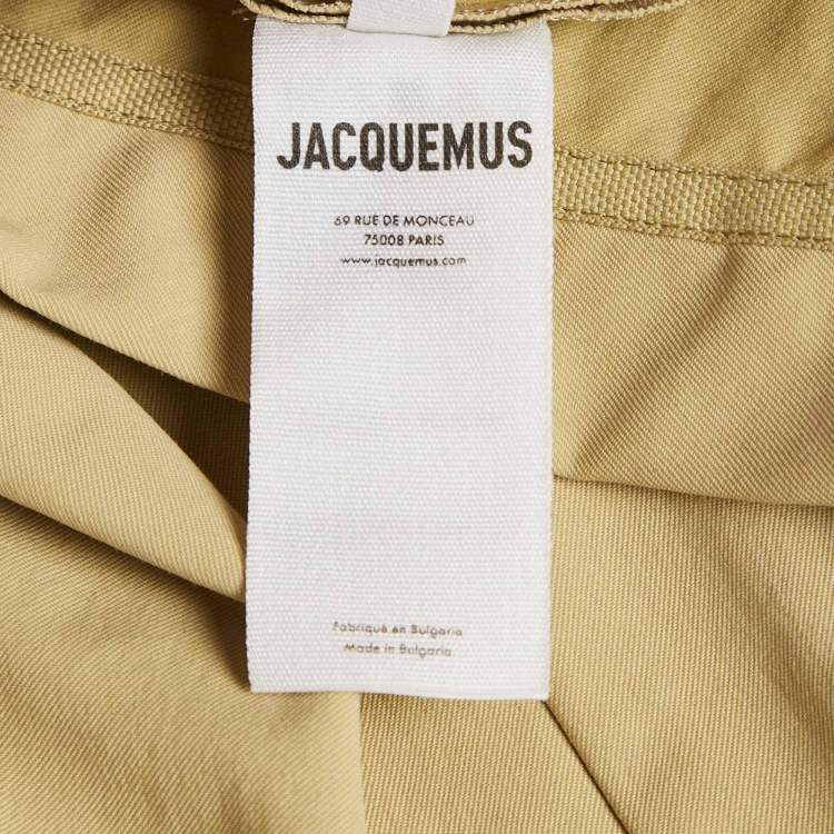 Pre Owned Jacquemus Green Stretch Nylon La Robe Bikini Midi Dress S