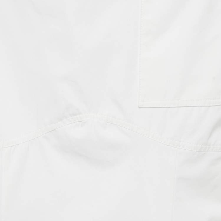 Pre Owned Jacquemus White Poplin Cut-Out Detail Mini La Casa Casaco Dress XS