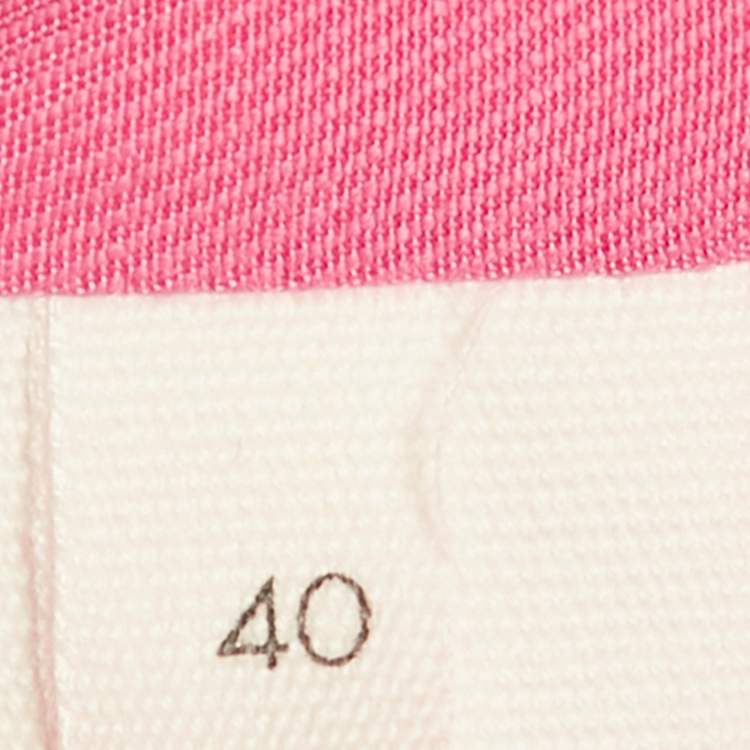 Pre Owned Jacquemus Pink Gabardine Linen Blend Single Breasted Le Splash Blazer L
