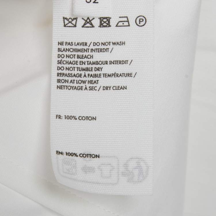 Pre Owned Jacquemus White Cotton Le Sculptures Mini Shirt Dress XS