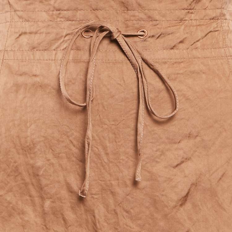 Pre Owned Jacquemus Brown Cotton Blend La Montagne Midi Skirt M 