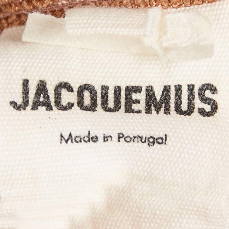 Pre Owned Jacquemus Brown Cotton Blend La Montagne Midi Skirt M 