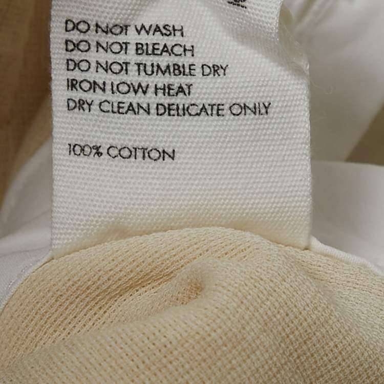 Pre Owned Jacquemus White Cotton and  Gauze La Chemise Cinta Shirt S