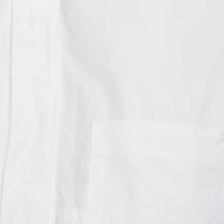 Pre Owned Jacquemus White Cotton and  Gauze La Chemise Cinta Shirt S