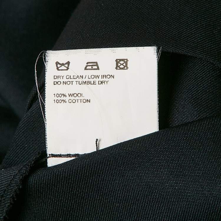 Pre Owned Jacquemus Navy Blue Gabardine Mini Skirt M