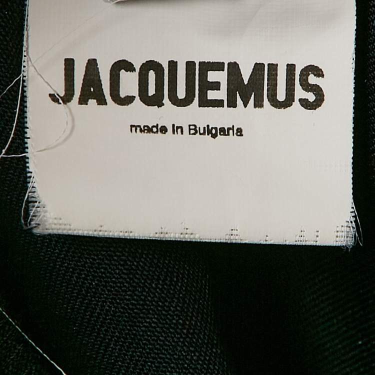 Pre Owned Jacquemus Navy Blue Gabardine Mini Skirt M