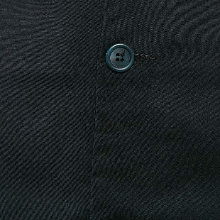 Pre Owned Jacquemus Navy Blue Gabardine Mini Skirt M
