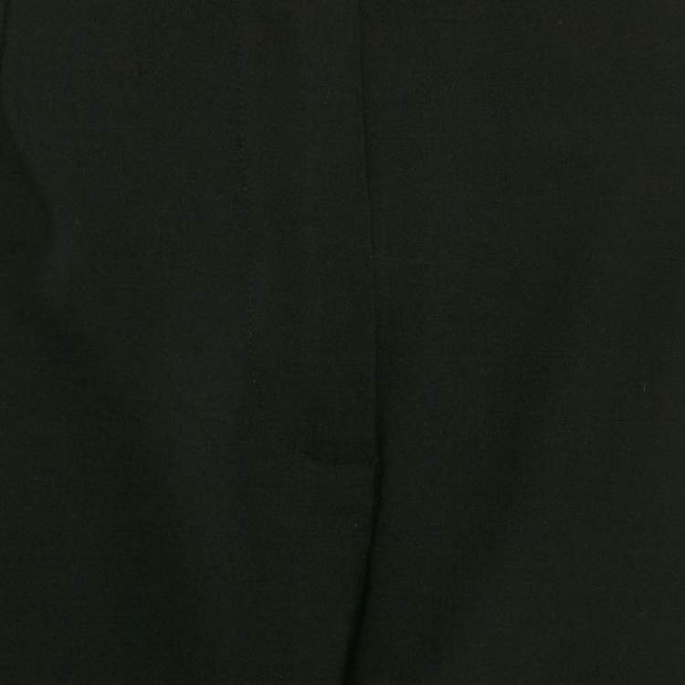 Pre Owned Jacquemus Black Wool Blend Wide Leg La Bomba Trousers L