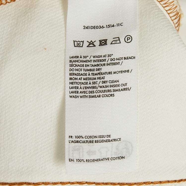 Pre Owned Jacquemus White Denim Button Front les Sculptures  Jacket XS