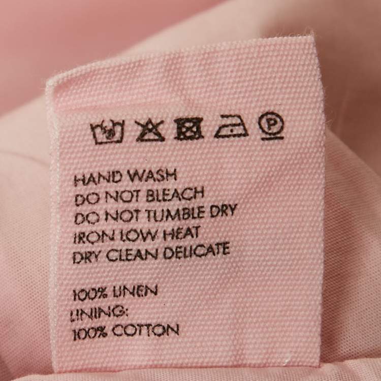 Pre Owned Jacquemus Beige Linen La'Amour Mini Dress S