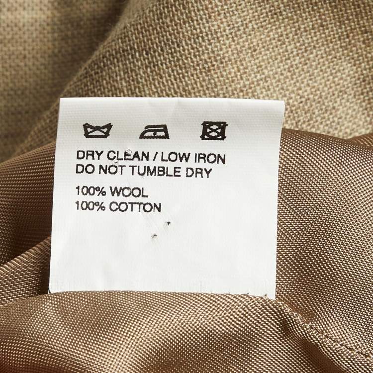 Pre Owned Jacquemus Beige Wool Le Souk Draped Sleeve Jacket M