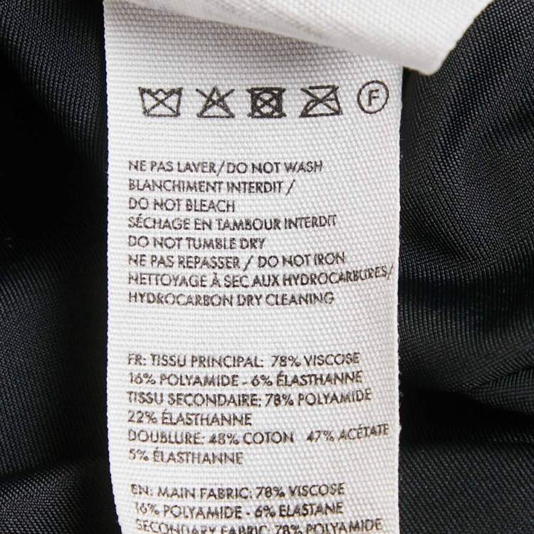 Pre Owned Jacquemus Black Jersey  Draped Collar The Cuadrada La Casa Jacket S